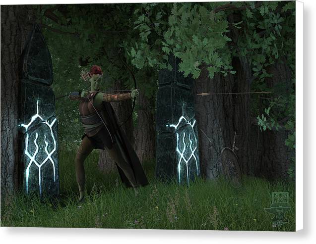 Defending the Gate - Canvas Print