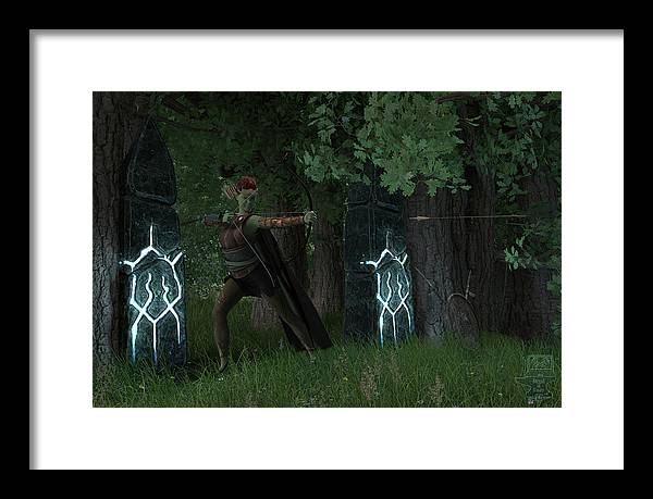 Defending the Gate - Framed Print