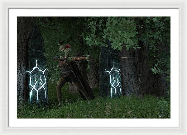 Defending the Gate - Framed Print