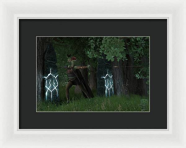 Defending the Gate - Framed Print