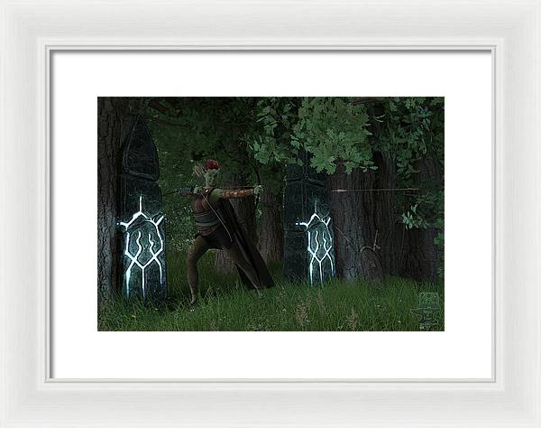 Defending the Gate - Framed Print