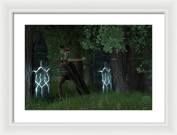 Defending the Gate - Framed Print