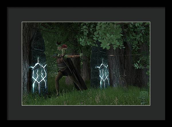 Defending the Gate - Framed Print