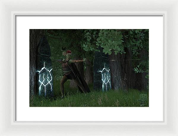 Defending the Gate - Framed Print