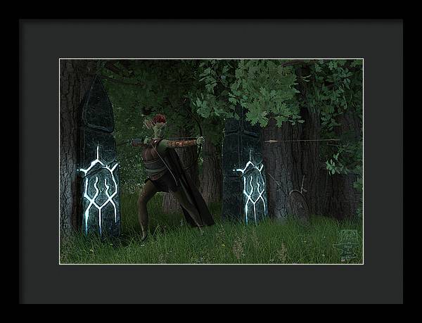 Defending the Gate - Framed Print