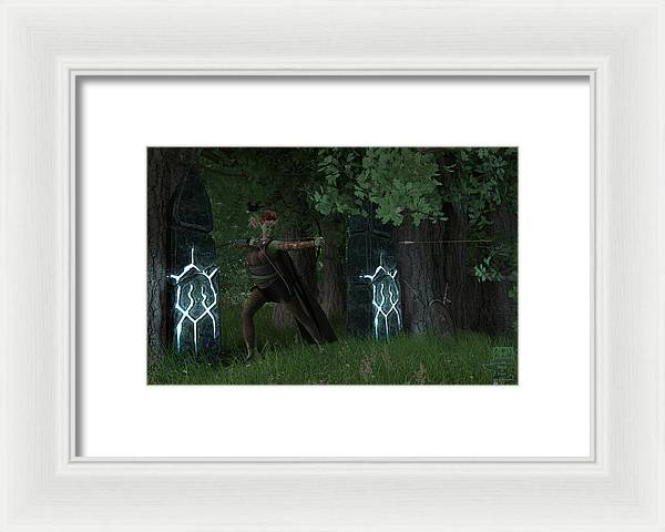 Defending the Gate - Framed Print