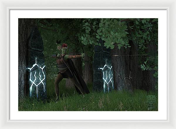 Defending the Gate - Framed Print