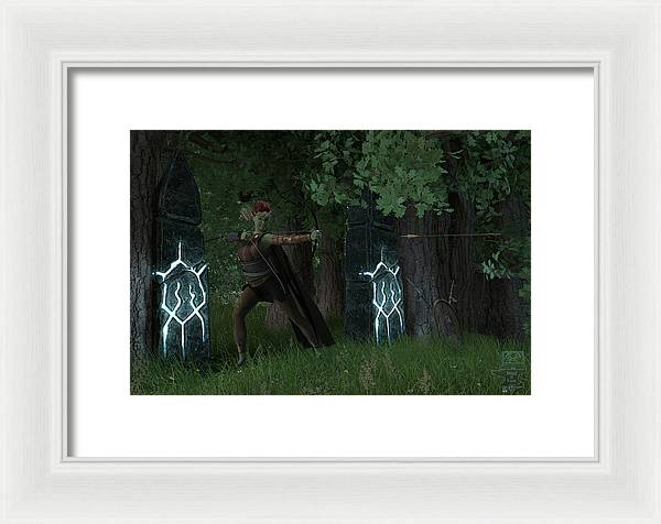Defending the Gate - Framed Print