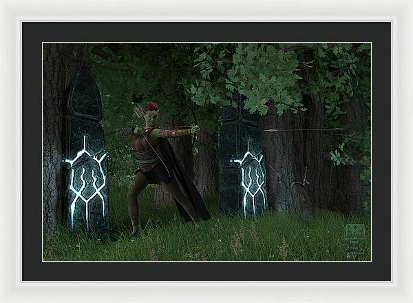 Defending the Gate - Framed Print