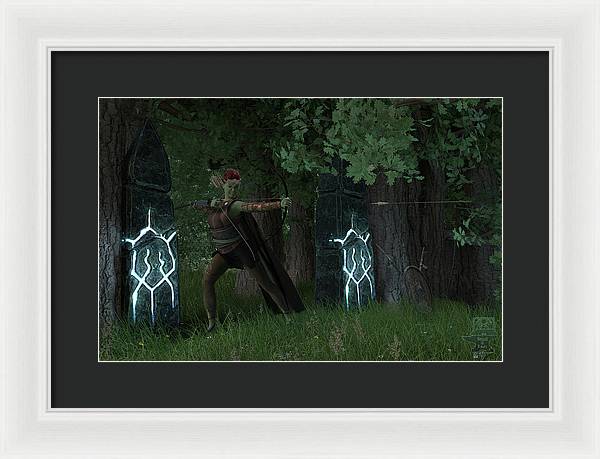 Defending the Gate - Framed Print