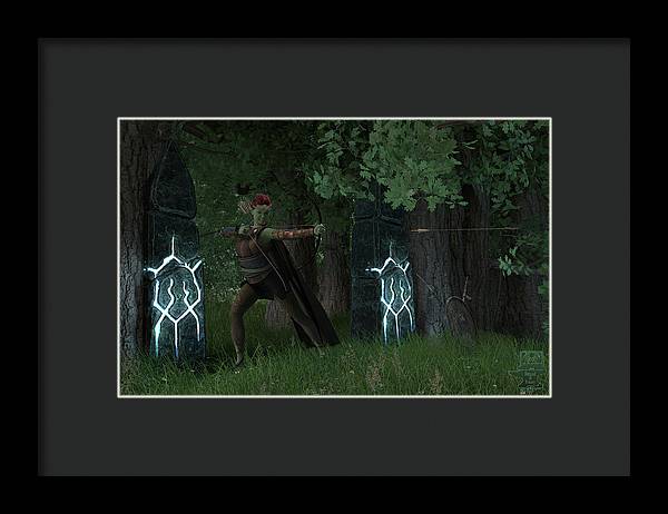 Defending the Gate - Framed Print