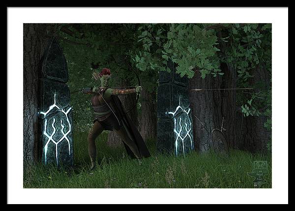 Defending the Gate - Framed Print