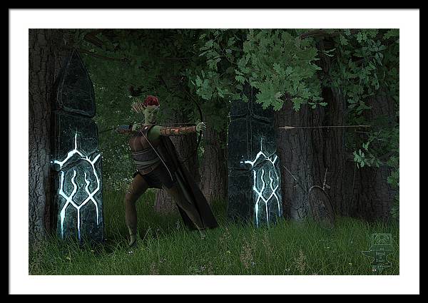 Defending the Gate - Framed Print