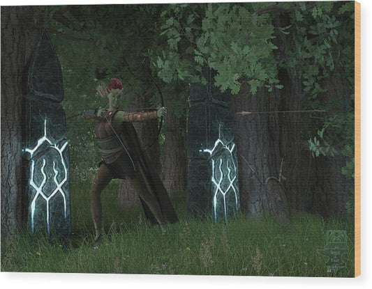 Defending the Gate - Wood Print