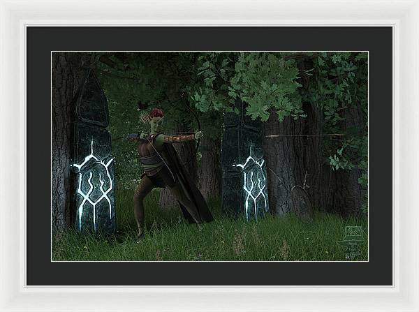 Defending the Gate - Framed Print