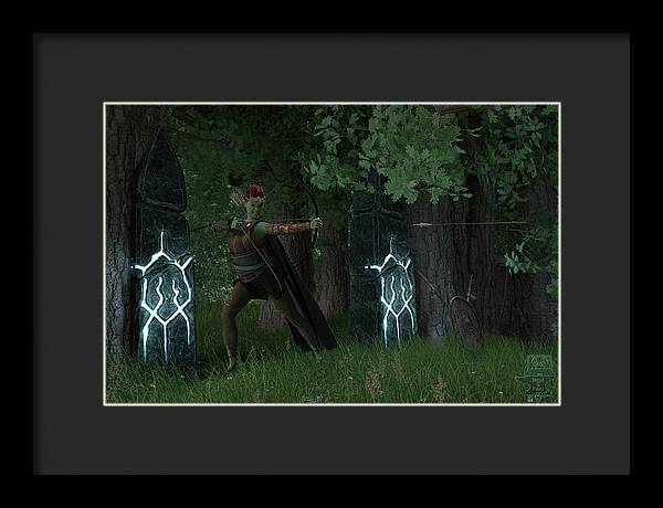 Defending the Gate - Framed Print