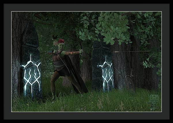 Defending the Gate - Framed Print