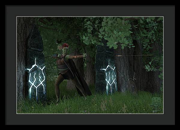 Defending the Gate - Framed Print