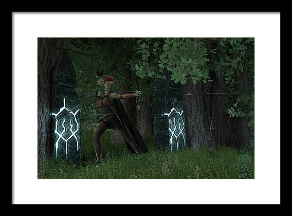 Defending the Gate - Framed Print