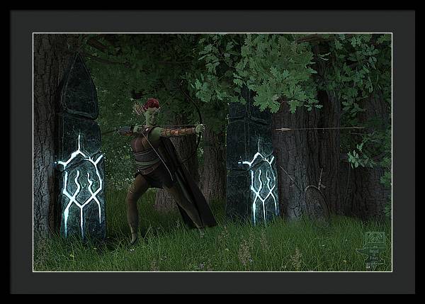 Defending the Gate - Framed Print