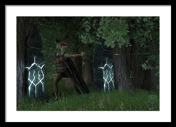 Defending the Gate - Framed Print