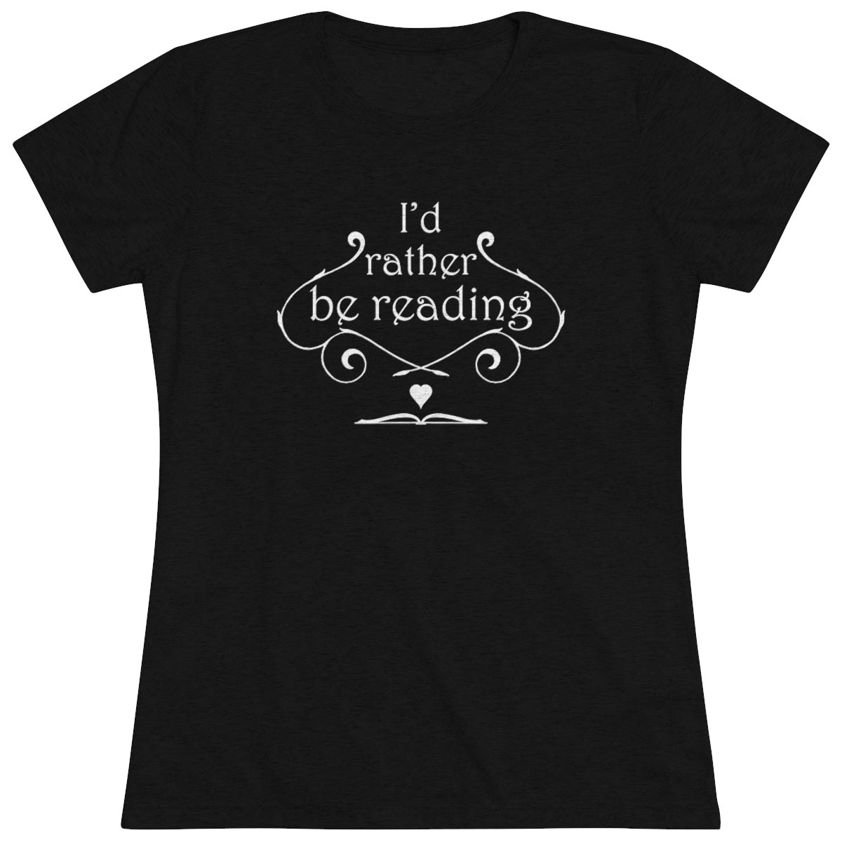 Women's Triblend Tee - I'd Rather Be Reading - Sylvan Swirls
