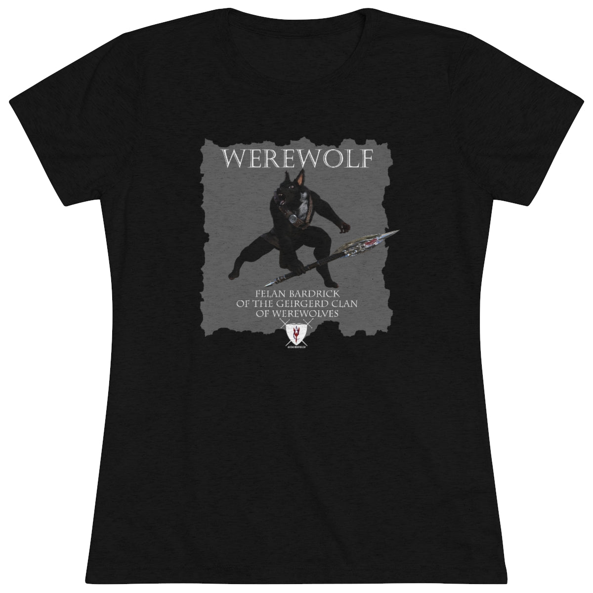 Women's Triblend Tee - Werewolf Felan & Bardrick Crest