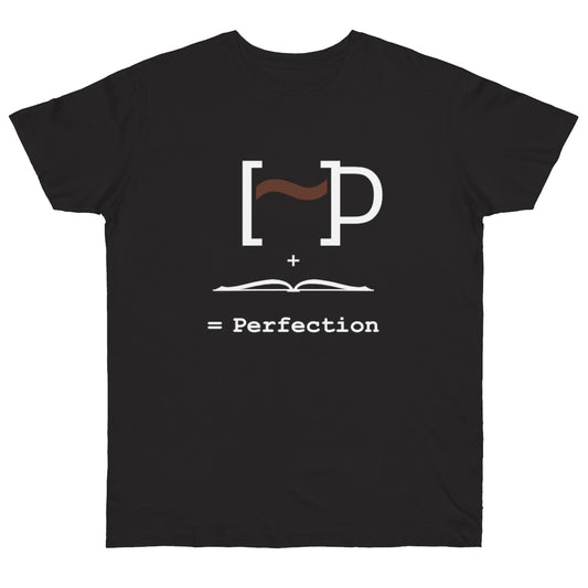 Men's Jersey T-shirt - Mug Plus Book Equals Perfection
