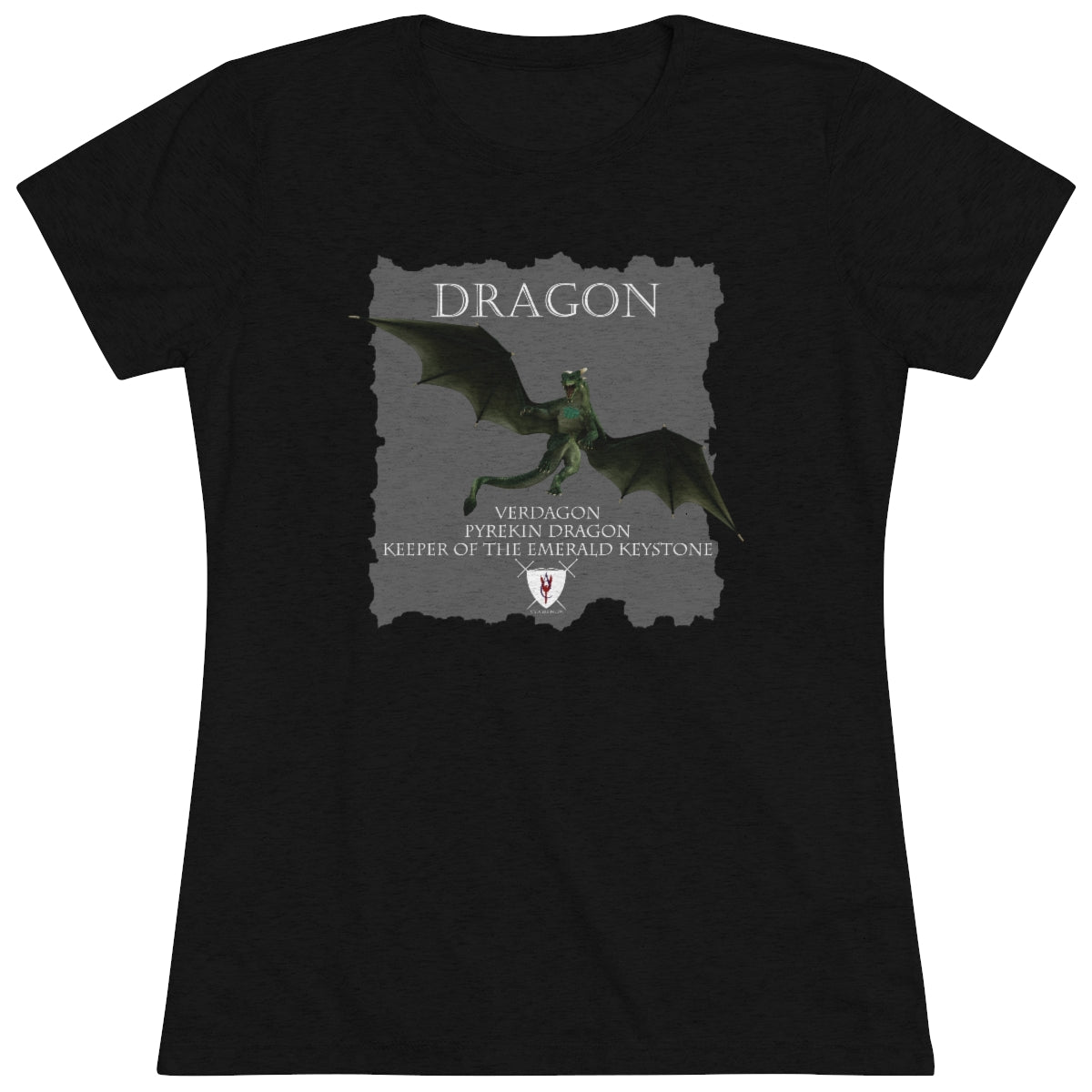 Women's Triblend Tee - Dragon Verdagon & Katja and Verdagon Among the Fireflies