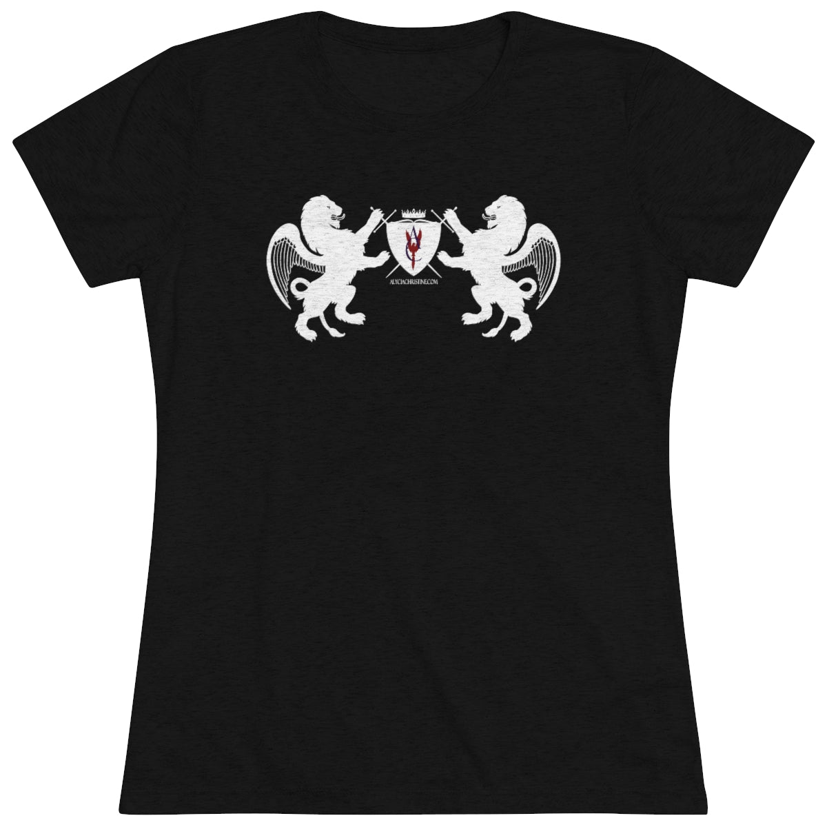 Women's Triblend Tee - Hayoth Lions and Alycia Christine Coat-of-Arms