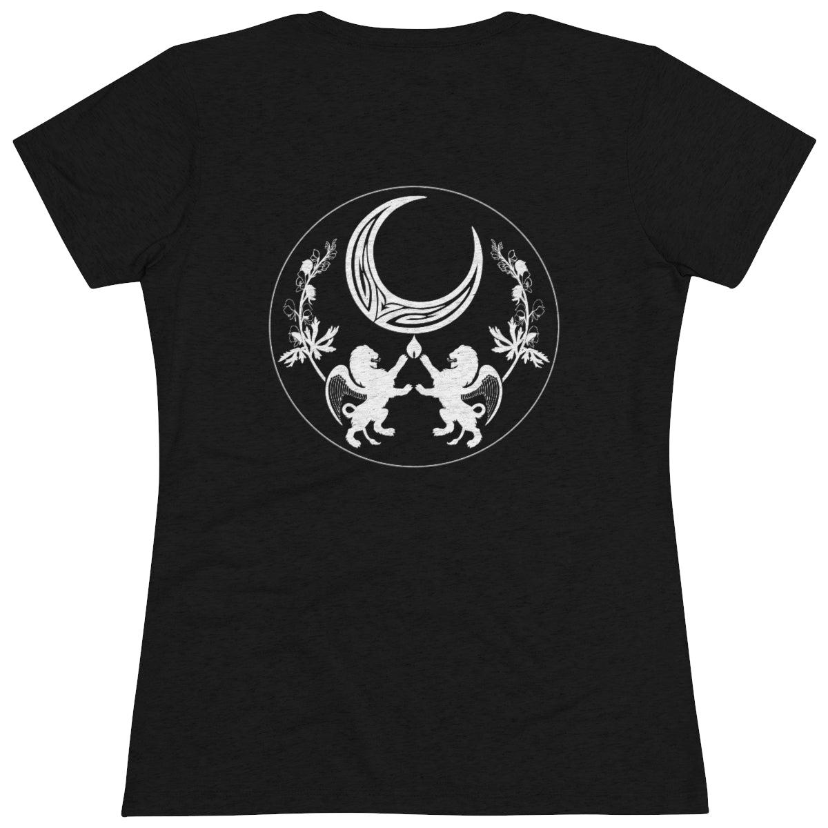 Women's Triblend Tee - Werecat Katja & Feliconas Clan Crest