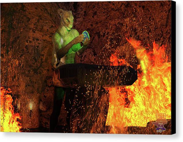 Finding the Egg - Canvas Print