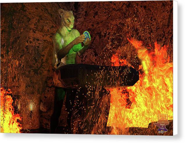 Finding the Egg - Canvas Print