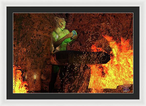 Finding the Egg - Framed Print