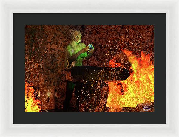 Finding the Egg - Framed Print