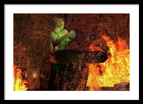 Finding the Egg - Framed Print