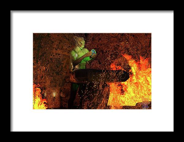 Finding the Egg - Framed Print