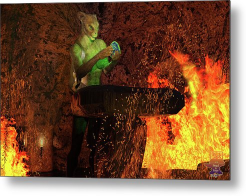 Finding the Egg - Metal Print