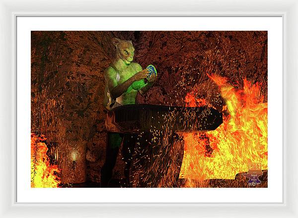 Finding the Egg - Framed Print