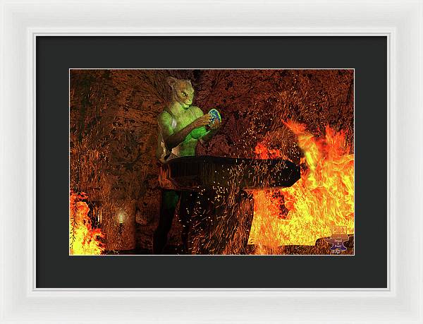 Finding the Egg - Framed Print