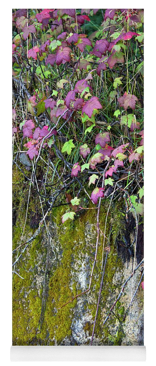 Neon Leaves No 2 - Yoga Mat