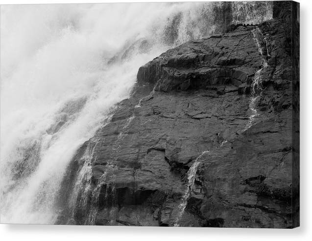 Rivulets in Gray - Canvas Print