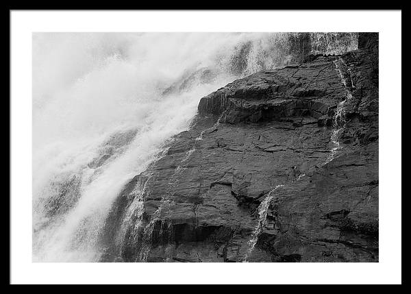 Rivulets in Gray - Framed Print