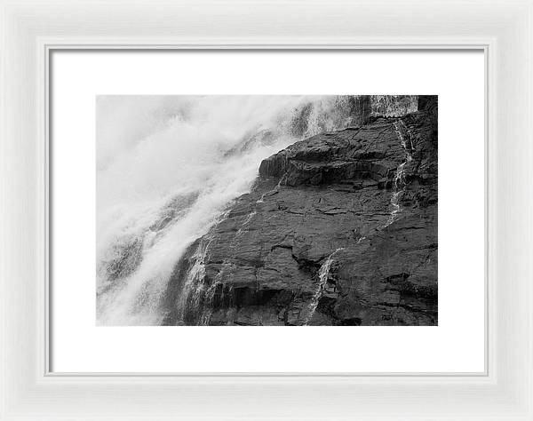 Rivulets in Gray - Framed Print