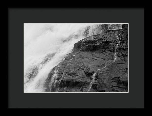 Rivulets in Gray - Framed Print