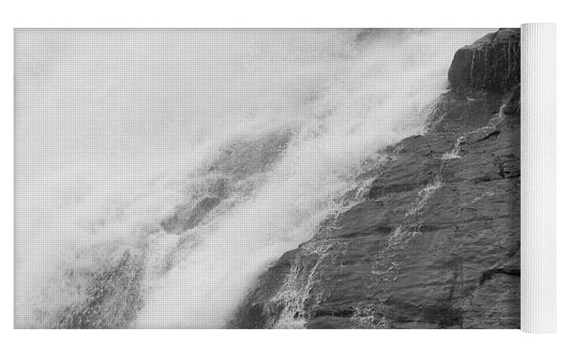 Rivulets in Gray - Yoga Mat