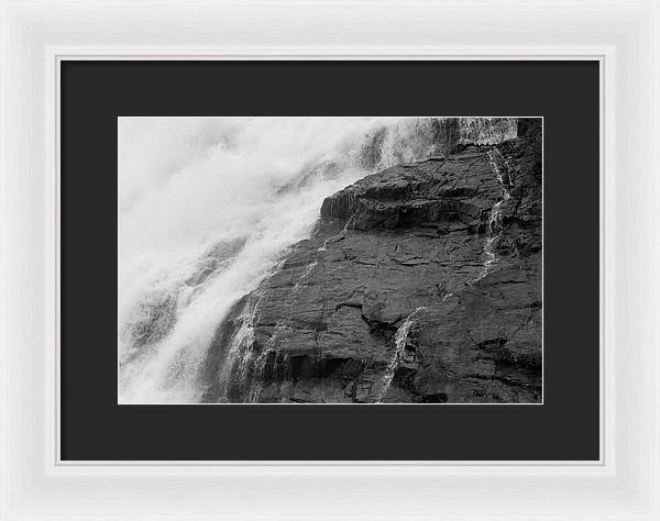 Rivulets in Gray - Framed Print