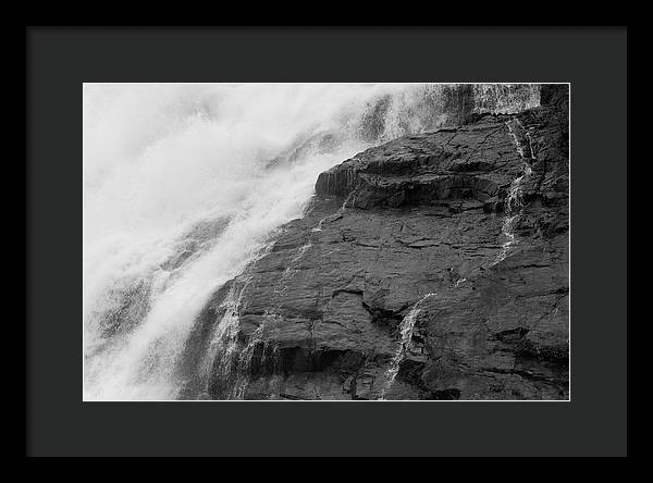 Rivulets in Gray - Framed Print