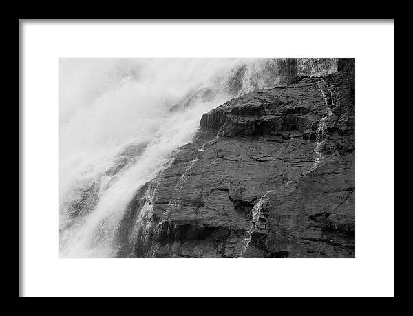 Rivulets in Gray - Framed Print
