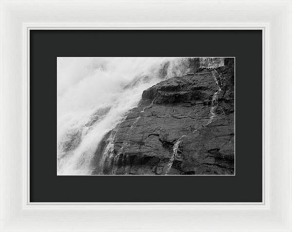 Rivulets in Gray - Framed Print
